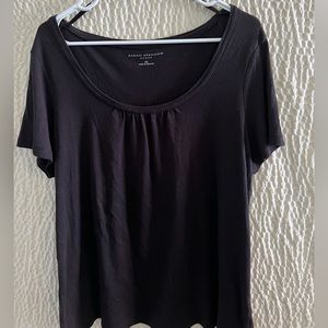 Sarah Spencer black short sleeved top